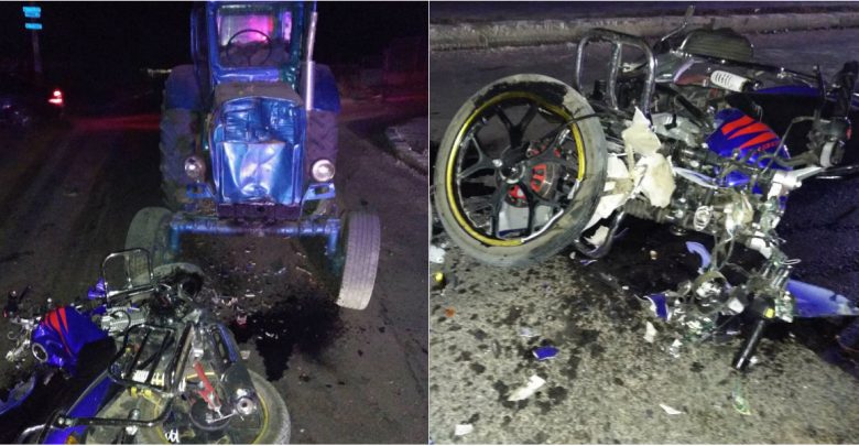 Photo of foto | O tânără a decedat după ce motocicleta pe care se afla a fost strivită de un tractor. Vehiculul se deplasa cu luminile deconectate