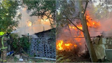 Photo of foto | Pompierii din capitală, în alertă! O casă de la Ciocana a fost cuprinsă de flăcări în această dimineață
