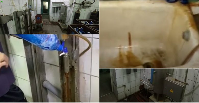 Photo of foto, video | Cadă plină de rugină și încăperi murdare. Cum se îmbutelia apa minerală la o întreprindere din Bălți?