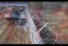 Photo of video | Momentul în care un tanc rusesc greșește drumul și intră într-un aeroport internațional. Tanchistul a fost arestat