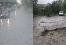 Photo of video | Ploaia puternică a inundat străzile din Bălți. Așa a arătat astăzi capitala de nord