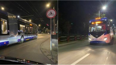 Photo of foto | Troleibuzele noi au ieșit la o plimbare nocturnă pe străzile capitalei. Cum arată vehiculele articulate?