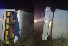 Photo of foto | Un autocar de pe ruta Chișinău-Moscova s-a răsturnat în Ucraina. În vehicul se aflau 37 de persoane