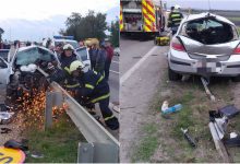 Photo of foto | Un automobil, „străpuns” de parapet la Telenești. Salvatorii au intervenit pentru a scoate șoferul din mormanul de fiare