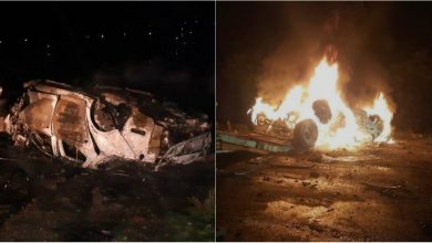 Photo of foto | Un bărbat din Drochia s-a stins din viață în mașina cuprinsă de flăcări. Vehiculul tamponase violent o remorcă înainte de a lua foc