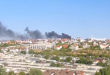 Photo of video | Incendiu la Ciocana. Flăcările au izbucnit într-o parcare de pe strada Mihail Sadoveanu