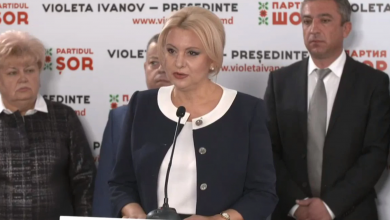 Photo of live | Candidata Partidului Șor la prezidențiale, Violeta Ivanov, susține un briefing de presă