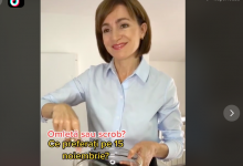 Photo of video | „Omletă sau scrob?”. Un filmuleț publicat de Maia Sandu pe TikTok a devenit viral