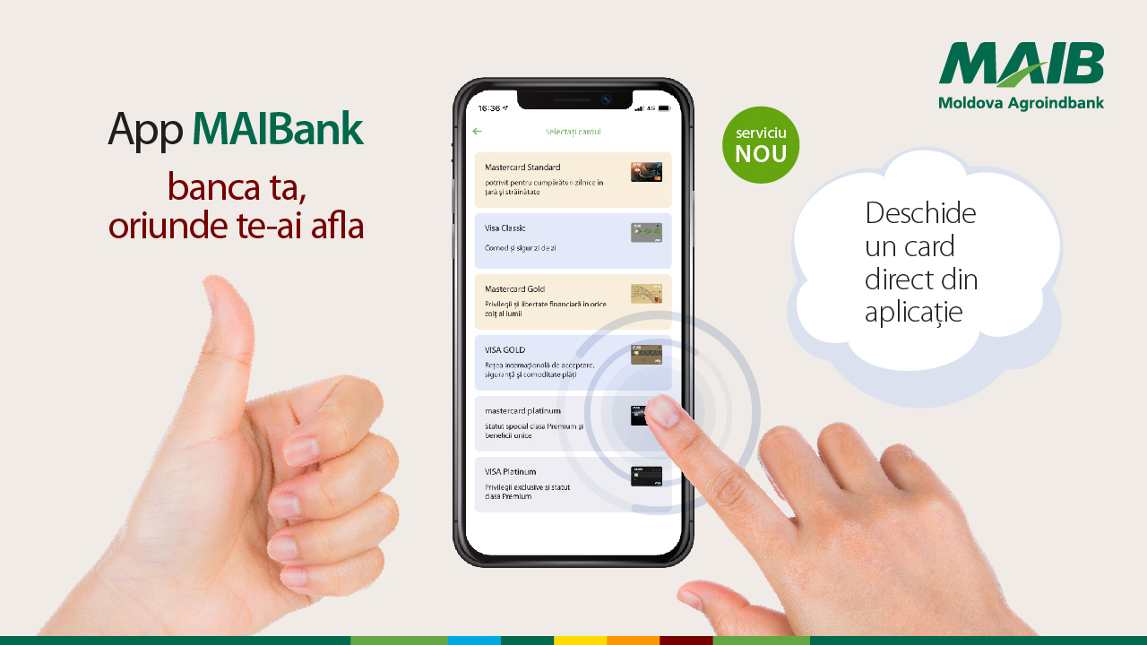fuse Onlooker Reductor Nou de la Moldova Agroindbank: Deschide un card direct de pe telefon | ZUGO