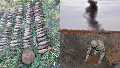 Photo of foto | Peste 100 de bombe, găsite la Căușeni în timpul lucrărilor agricole. Munițiile au fost neutralizate la fața locului