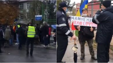 Photo of video | Tensiuni la Varnița! Mai mulți veterani ar bloca accesul persoanelor care vin să voteze. O persoană, stropită cu spray lacrimogen