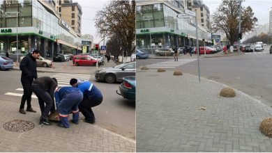 Photo of foto | Gata cu parcarea neregulamentară! Pe o stradă din sectorul Rîșcani au fost instalate plăci din beton