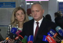 Photo of video | Igor și Galina Dodon, la ieșirea de la urne: Am votat pentru independența și statalitatea Republicii Moldova