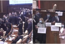 Photo of video | Altercații în plenul Parlamentului: DA și PAS nu i-au permis vicepremierului Pușcuța să prezinte politicile bugetar-fiscale