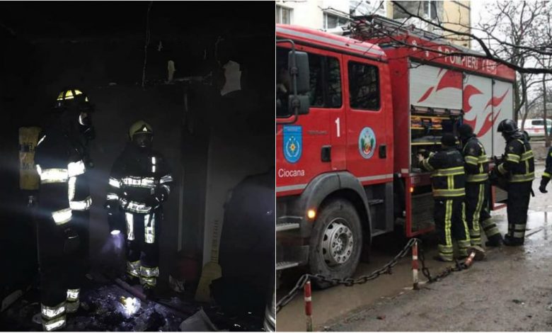 Photo of foto | Incendiu de proporții la Botanica. Cinci echipaje de pompieri au luptat cu flăcările care au cuprins un apartament