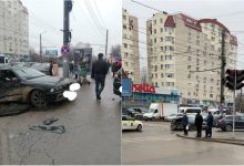 Photo of foto, video | Accident rutier la Buiucani. Trei mașini s-au ciocnit, iar o persoană a ajuns la spital