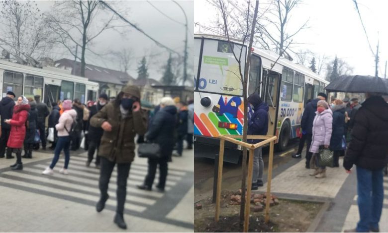 Photo of foto | Cât de sigur e transportul din Chișinău? Pasagerii unui troleibuz arhiplin, evacuați din cauza unui miros înțepător. Explicația RTEC
