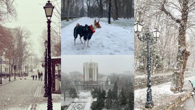 Photo of foto, video | Topiți de dorul zăpezii, moldovenii au ieșit să se joace cu fulgii. Codul portocaliu de ninsori, surprins în imagini