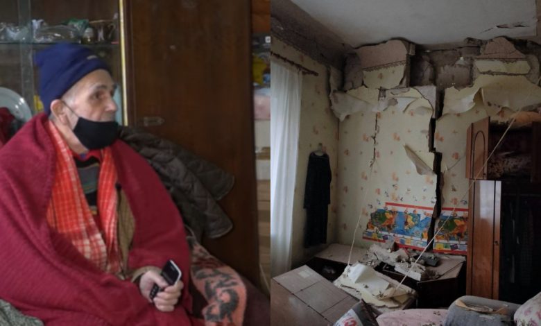 Photo of video | Singur în fața gerului! Povestea bătrânului în apartamentul căruia s-a produs explozia de pe str. Kogâlniceanu