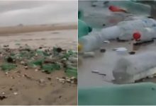 Photo of video | Oamenii poluează apele, iar valurile le întorc deșeurile. „Tsunami” din plastic, surprins pe o plajă din Brazilia