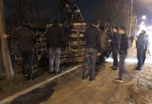 Photo of foto | Un SUV s-a răstunat pe strada Alecu Russo din Chișinău