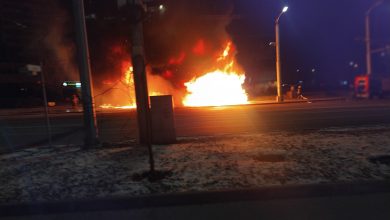 Photo of foto, video | Incendiu matinal în capitală. O stație de așteptare a ars