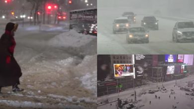 Photo of video | Zboruri anulate, iar mai multe centre de vaccinare – închise. Troiene de jumătate de metru se formează în mai multe regiuni din SUA