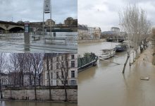 Photo of foto | Mai multe străzi din Paris, inundate. Râul Sena a ieșit din albie