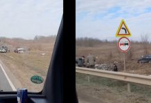 Photo of video | Două accidente într-o singură zi, în același loc. Vehiculele au derapat, iar doi copii au ajuns la spital