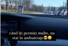 Photo of video | Chișinău: Șoferul tupeist al unui Mercedes de lux s-a lăudat pe Instagram că a creat situații de accident pe contrasens: „Când îți permiți multe, nu stai în ambuteiaje”