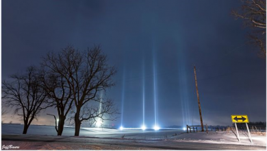 Photo of foto | Fenomen spectaculos în SUA: Coloane de lumină au fost observate pe cerul nocturn. Specialiștii explică cum s-au format