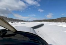 Photo of video | Ați risca să zburați cu un avion care va ateriza pe gheață? Lacul pe care s-a deschis o pistă de 800 de metri