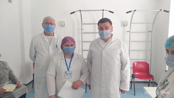 Photo of foto | Și la Hâncești a început imunizarea. Primii medici au fost vaccinați anti-COVID