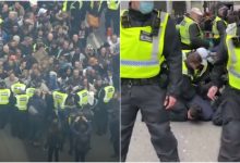 Photo of video | Mii de persoane au manifestat la Londra contra lockdown-ului impus de guvern. Zeci de persoane au fost arestate, iar câțiva polițiști – răniți