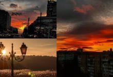 Photo of foto | La despărțire ne-a oferit în dar „focul”. Apusul spectaculos care a marcat plecarea iernii și venirea primăverii
