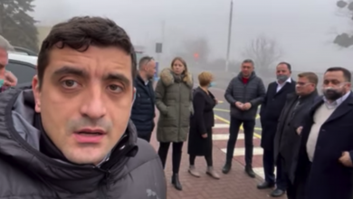 Photo of video | Mai mulți parlamentari români, la vama Leușeni. Cer anularea interdicției de a intra în R. Moldova pentru George Simion