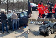 Photo of update, foto | Două BMW-uri și o Dacia s-au tamponat violent în capitală. Patru persoane au avut nevoie de îngrijiri medicale