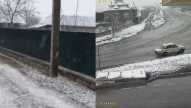 Photo of foto, video | Ninge la început de aprilie în localitățile de la nordul țării. Pe marginea carosabilului se așterne zăpadă