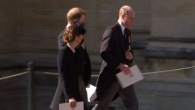 Photo of video | William și Harry, surprinși în imagini în timp ce își vorbesc la încheierea funeraliilor prințului Philip
