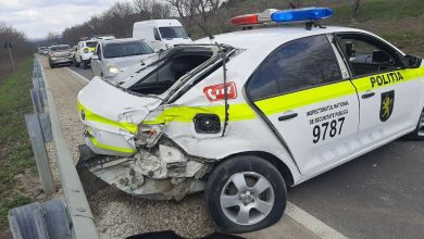 Photo of foto, video | Accident rutier grav la Strășeni, cu implicarea unei mașini INSP și a unui BMW