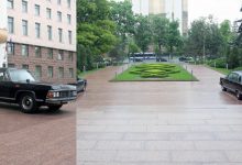 Photo of foto | Două limuzine retro staționează în fața Parlamentului. Cui aparțin mașinile?