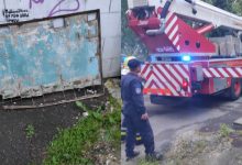 Photo of foto, video | S-a întâmplat în centrul capitalei! O placă de beton atârna la etajul șapte al unui bloc