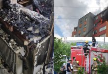 Photo of foto | Opt persoane, inclusiv cinci copii, evacuate din cauza unui incendiu. Focul a distrus parțial un apartament