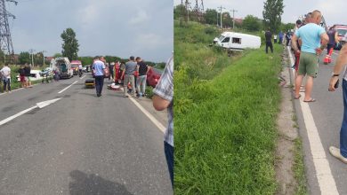 Photo of foto | Un microbuz din Republica Moldova, implicat într-un accident la Galați. La bord se aflau șase pasageri