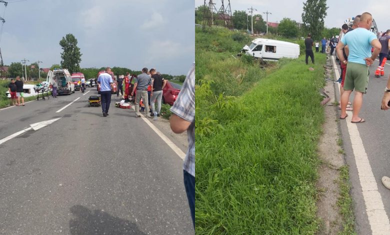 Photo of foto | Un microbuz din Republica Moldova, implicat într-un accident la Galați. La bord se aflau șase pasageri