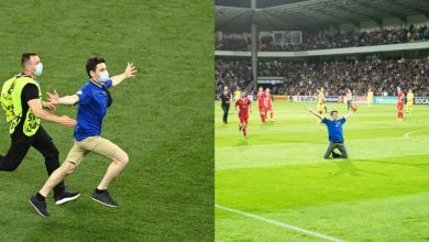Photo of foto, video | A șasea oară pe aceeași greblă? Moldoveanul care a întrerupt meciul Franța-Elveția a intrat anterior pe teren pentru o fotografie cu Bale