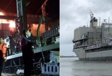 Photo of foto | Dezastru naval în Iran: Cea mai mare navă a luat foc şi s-a scufundat în Golful Oman în circumstanțe neclare