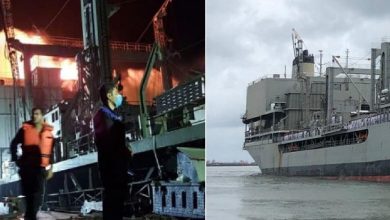 Photo of foto | Dezastru naval în Iran: Cea mai mare navă a luat foc şi s-a scufundat în Golful Oman în circumstanțe neclare
