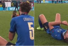 Photo of foto, video | Colegii sărbătoreau victoria, însă el și-a sunat iubita pe FaceTime. Gestul lui Locatelli după ce Italia a cucerit EURO 2020
