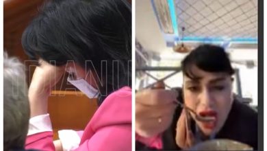 Photo of video | Ce făcea deputata socialistă, devenită celebră pentru că mânca zeamă online, în timpul discursului Maiei Sandu